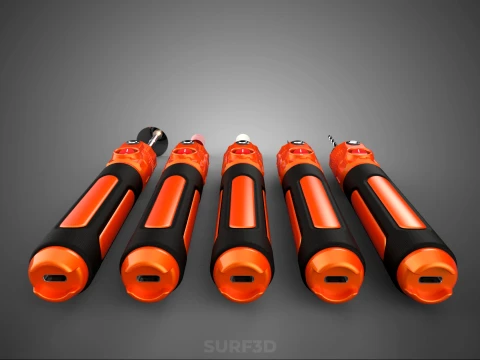 HAND ELECTRIC ROTARY TOOL PEN CORDLESS BLADE BIT DIY CRAFT ART 3D Model