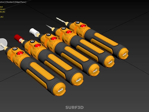 HAND ELECTRIC ROTARY TOOL PEN CORDLESS BLADE BIT DIY CRAFT ART 3D Model