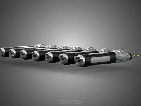 CORDLESS ELECTRIC MINI ROTARY TOOL PEN DRILL TIP BIT BORE KIT 3D Model