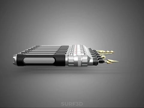 CORDLESS ELECTRIC MINI ROTARY TOOL PEN DRILL TIP BIT BORE KIT 3D Model