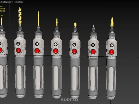 CORDLESS ELECTRIC MINI ROTARY TOOL PEN DRILL TIP BIT BORE KIT 3D Model