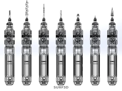 CORDLESS ELECTRIC MINI ROTARY TOOL PEN DRILL TIP BIT BORE KIT 3D Model