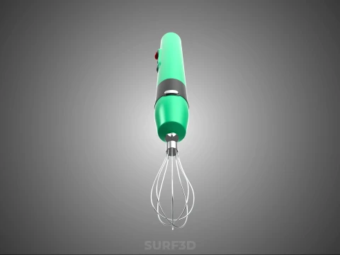 HAND ELECTRIC TOOL STIRRER SPRING WHISK MIXER BLENDER EGG BEATER 3D Model
