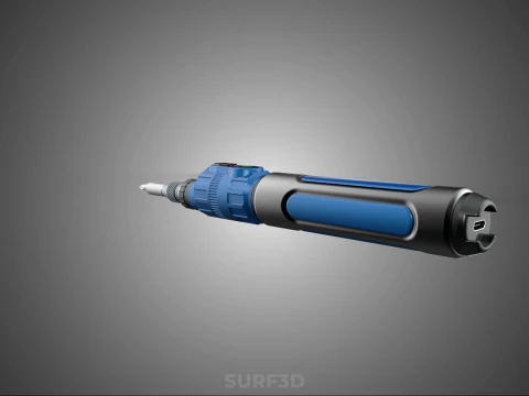 POWER ELECTRIC CORDLESS HANDHELD SCREWDRIVER SCREW DRIVER PEN 3D Model
