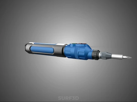 POWER ELECTRIC CORDLESS HANDHELD SCREWDRIVER SCREW DRIVER PEN 3D Model