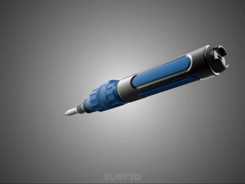 POWER ELECTRIC CORDLESS HANDHELD SCREWDRIVER SCREW DRIVER PEN 3D Model