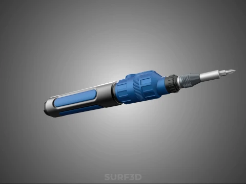 POWER ELECTRIC CORDLESS HANDHELD SCREWDRIVER SCREW DRIVER PEN 3D Model