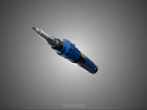POWER ELECTRIC CORDLESS HANDHELD SCREWDRIVER SCREW DRIVER PEN 3D Model