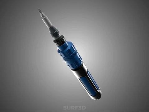 POWER ELECTRIC CORDLESS HANDHELD SCREWDRIVER SCREW DRIVER PEN 3D Model