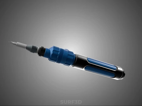 POWER ELECTRIC CORDLESS HANDHELD SCREWDRIVER SCREW DRIVER PEN 3D Model