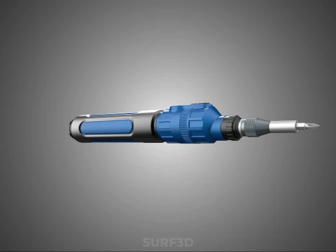 POWER ELECTRIC CORDLESS HANDHELD SCREWDRIVER SCREW DRIVER PEN 3D Model