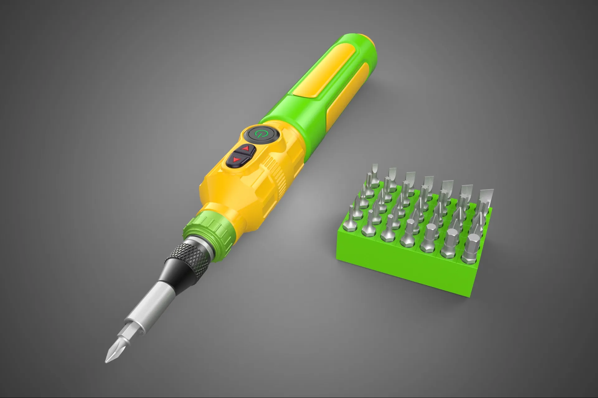 CORDLESS DRILL SCREWDRIVER SCREW DRIVER PEN HAND TOOL BIT SET 3D Model .c4d .max .obj .3ds .fbx .stl .blend 
