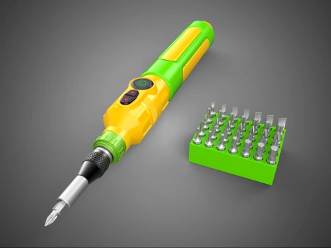 CORDLESS DRILL SCREWDRIVER SCREW DRIVER PEN HAND TOOL BIT SET 3D Model