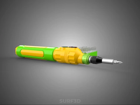 CORDLESS DRILL SCREWDRIVER SCREW DRIVER PEN HAND TOOL BIT SET 3D Model