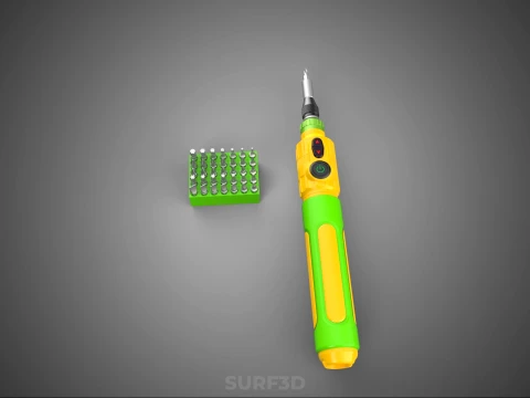 CORDLESS DRILL SCREWDRIVER SCREW DRIVER PEN HAND TOOL BIT SET 3D Model
