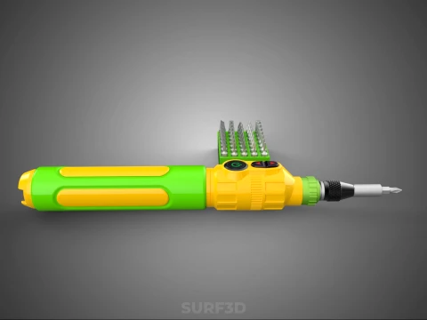 CORDLESS DRILL SCREWDRIVER SCREW DRIVER PEN HAND TOOL BIT SET 3D Model