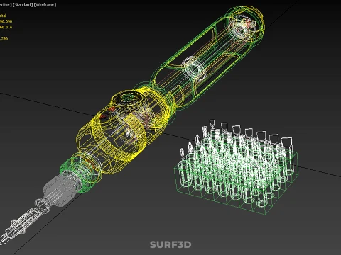 CORDLESS DRILL SCREWDRIVER SCREW DRIVER PEN HAND TOOL BIT SET 3D Model