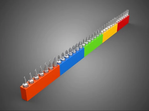 ORGANISATEUR SUPPORT PLATEAU TOURNEVIS FORET T&Ecirc;TE POINTE POINTE Modèle 3D