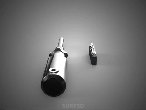 MANUAL SCREWDRIVER HAND TOOL INTERCHANGEABLE SCREW DRIVER BIT 3D Model