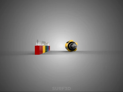 STANDARD MANUAL SCREWDRIVER MAGNETIC DRIVER POINT BIT HEAD TIP 3D Model