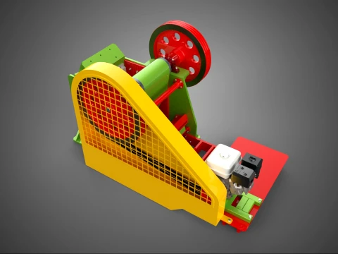 COMPACTOR MACHINE TOGGLE JAW CRUSHER BREAKER ROCK STONE GASOLINE Modèle 3D