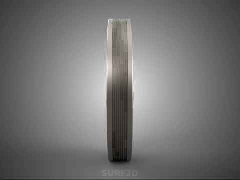 5 SPOKE FLYWHEEL V BELT PULLEY ENGINE TRANSMISSION FLY WHEEL RIM 3D Model