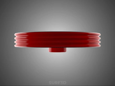 8 HOLE FLYWHEEL V BELT PULLEY ENGINE TRANSMISSION FLY WHEEL RIM 3D Model