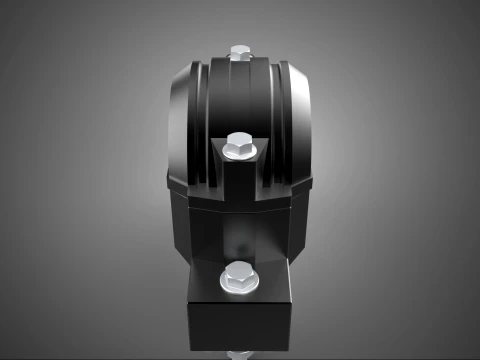 PILLOW BLOCK BEARING HOUSING SPLIT PLUMMER MOUNTING SUPPORT UNIT 3D Model