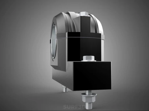 PILLOW BLOCK BEARING HOUSING SPLIT PLUMMER MOUNTING SUPPORT UNIT 3D Model