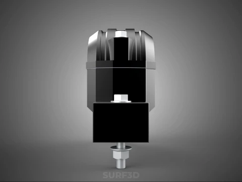 PILLOW BLOCK BEARING HOUSING SPLIT PLUMMER MOUNTING SUPPORT UNIT 3D Model