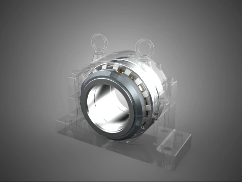 PILLOW BLOCK BEARING SPHERICAL ROLLER HOUSING SPLIT PLUMMER UNIT 3D Model