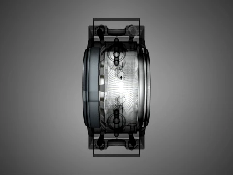PILLOW BLOCK BEARING SPHERICAL ROLLER HOUSING SPLIT PLUMMER UNIT 3D Model