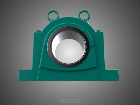 PILLOW BLOCK BEARING SPHERICAL ROLLER HOUSING SPLIT PLUMMER UNIT 3D Model