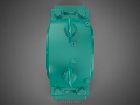 PILLOW BLOCK BEARING SPHERICAL ROLLER HOUSING SPLIT PLUMMER UNIT 3D Model