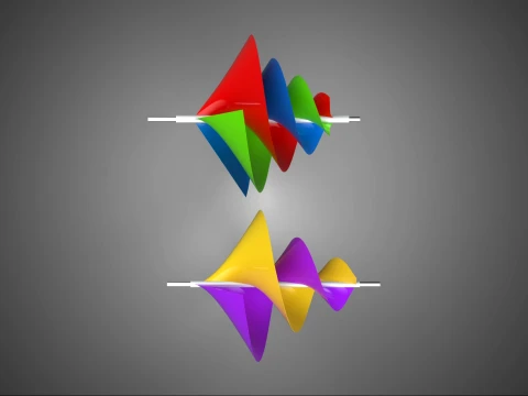 ARCHIMEDES CONICAL SCREW SPIRAL BLADE WIND MILL FIN FAN TURBINE 3D Model