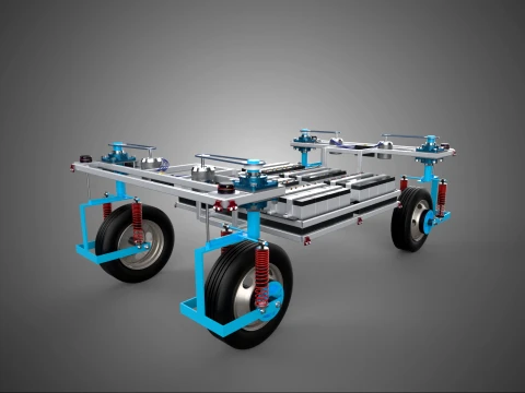 AUTONOMOUS LIDAR ROBOT VEHICLE SELF DRIVING ROBOTIC SYSTEM AGV 3D 模型
