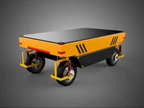 AGV AUTOMATED GUIDED VEHICLE CART AUTONOMOUS ROBOT SELF DRIVING 3D Modell