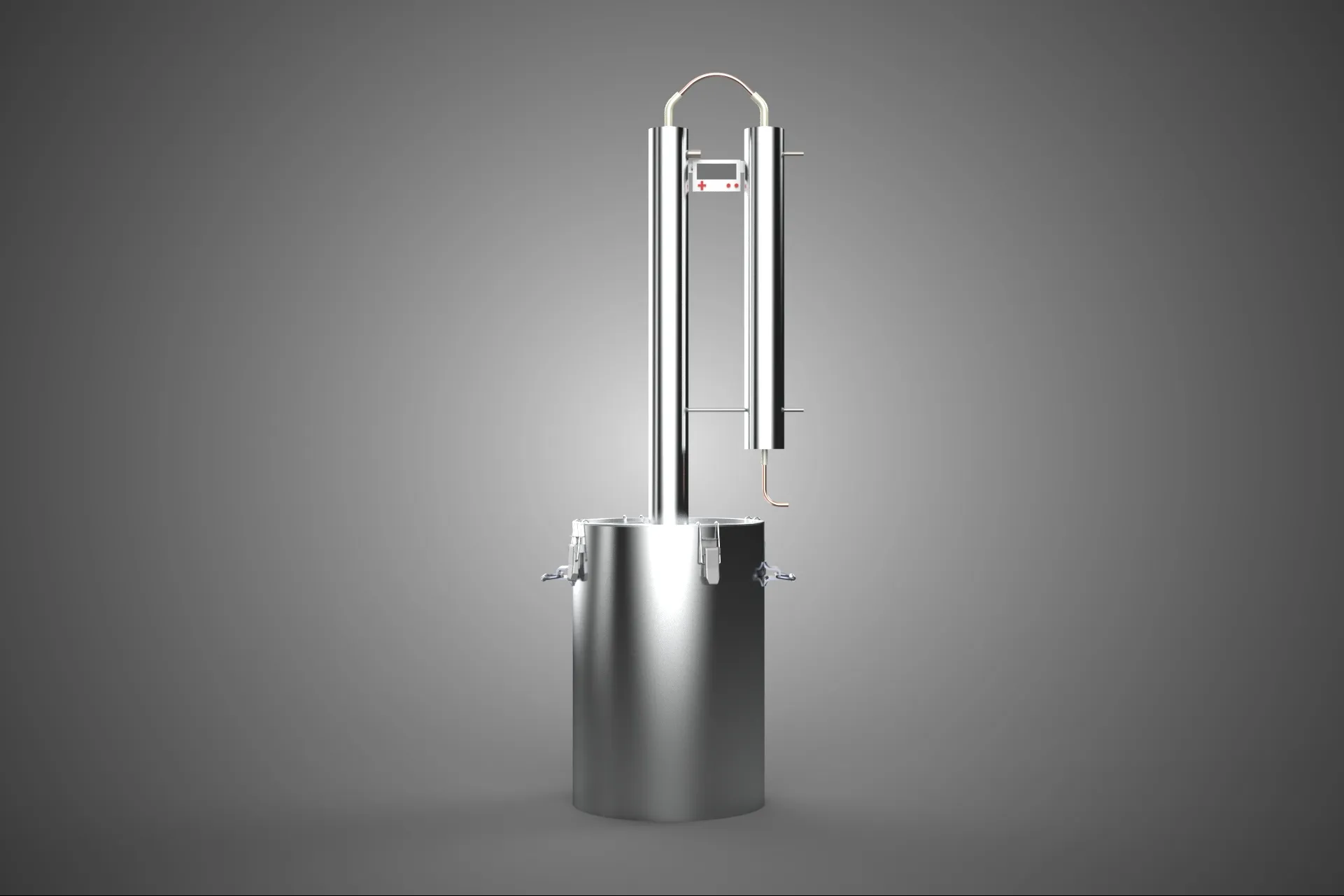 MULTI-PURPOSE HOME BREWING STILL DISTILLING DISTILLER COLUMN KIT 3D Model .c4d .max .obj .3ds .fbx .stl .blend 
