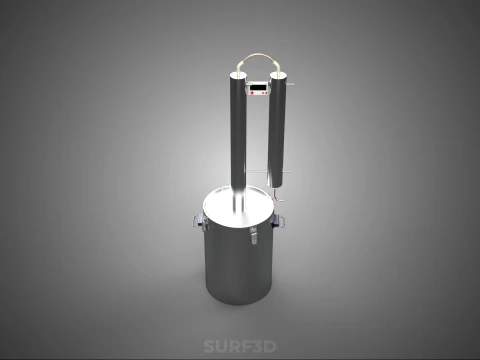 MULTI-PURPOSE HOME BREWING STILL DISTILLING DISTILLER COLUMN KIT 3D Model