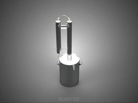 MULTI-PURPOSE HOME BREWING STILL DISTILLING DISTILLER COLUMN KIT 3D Model