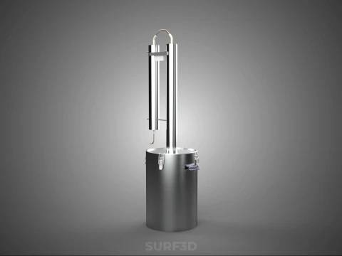 MULTI-PURPOSE HOME BREWING STILL DISTILLING DISTILLER COLUMN KIT 3D Model