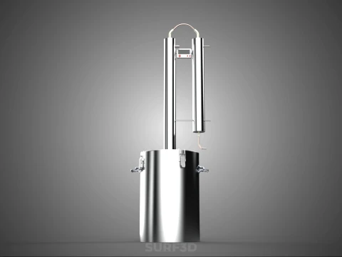 MULTI-PURPOSE HOME BREWING STILL DISTILLING DISTILLER COLUMN KIT 3D Model