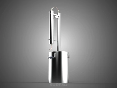 MULTI-PURPOSE HOME BREWING STILL DISTILLING DISTILLER COLUMN KIT 3D Model