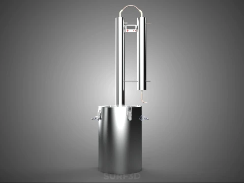 MULTI-PURPOSE HOME BREWING STILL DISTILLING DISTILLER COLUMN KIT 3D Model