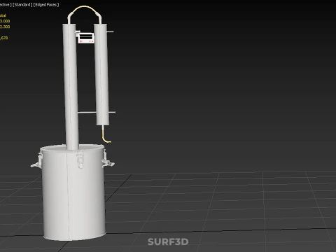 MULTI-PURPOSE HOME BREWING STILL DISTILLING DISTILLER COLUMN KIT 3D Model