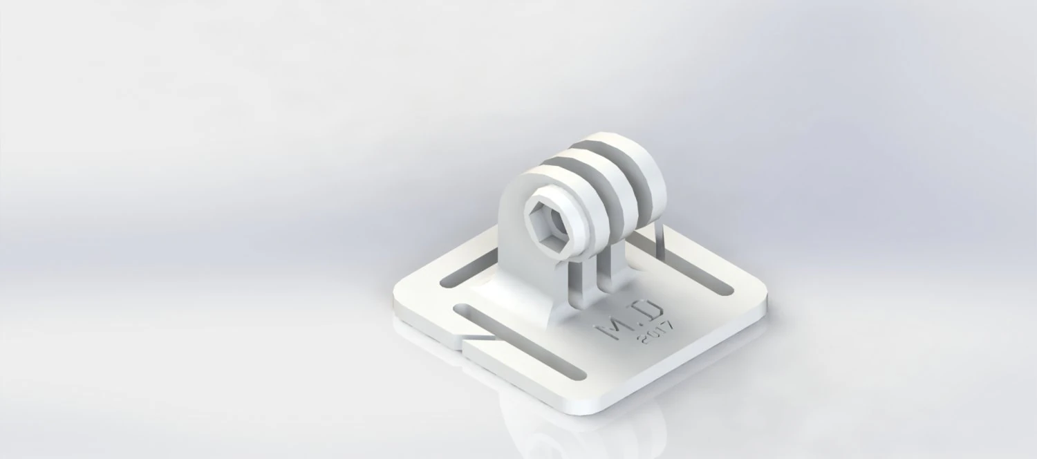 gopro mount 3D Print Model .c4d .max .obj .3ds .fbx .stl .blend