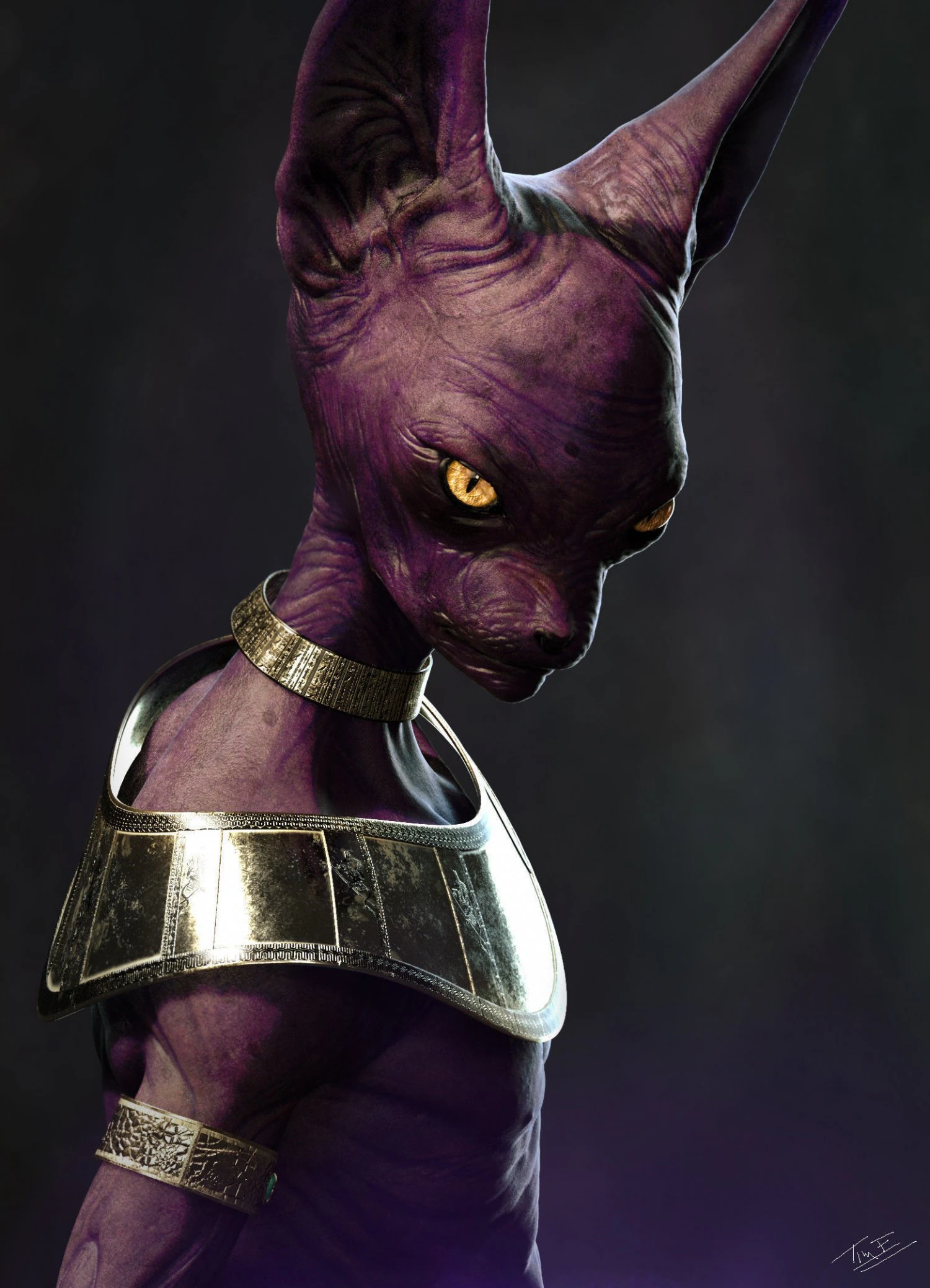 lord beerus 3D Print Model .c4d .max .obj .3ds .fbx .stl .blend 