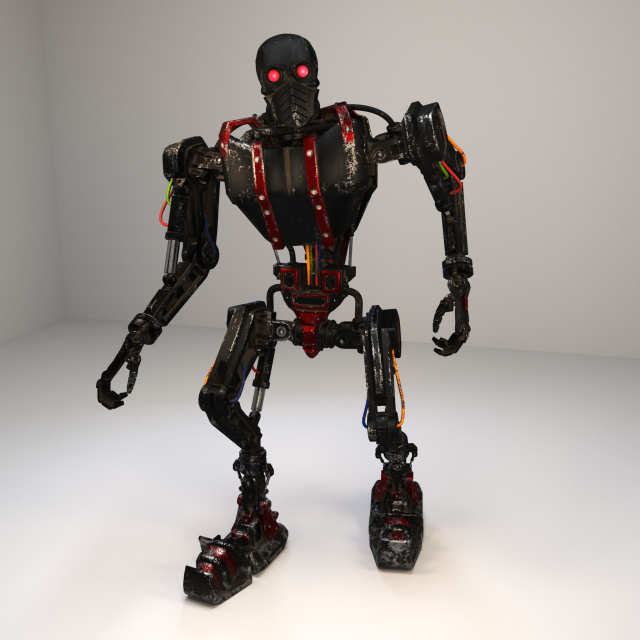 robot 3D Модель .c4d .max .obj .3ds .fbx .stl .blend 
