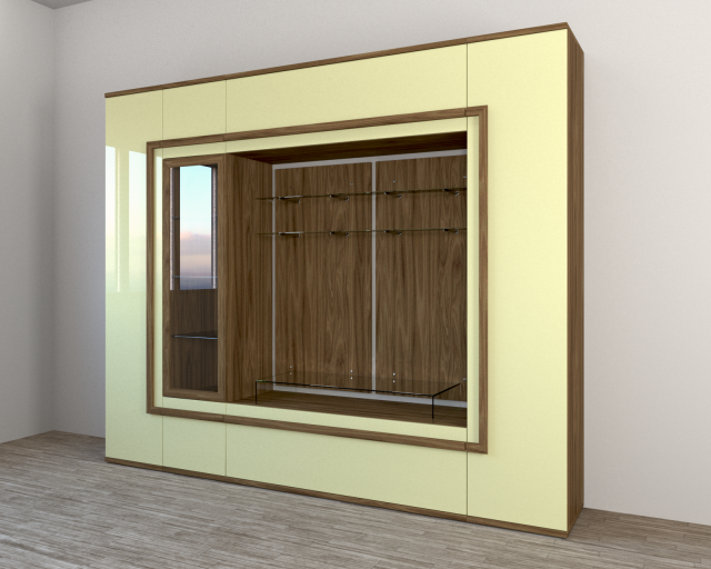 wall baileys shatura - wall for the living room Model 3D .c4d .max .obj .3ds .fbx .stl .blend 