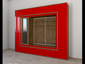 wall baileys shatura - wall for the living room Model 3D